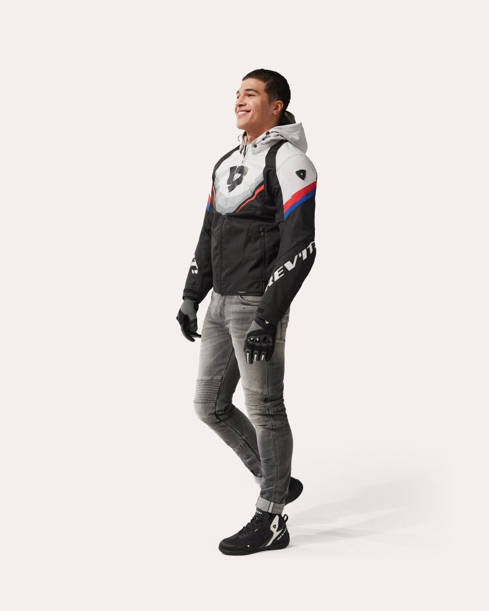 Jacket Quantum 3 H2O | Black-Light Grey - Vox Leather