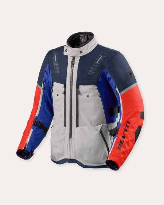 Jacket Sand 5 H2O | Silver-Blue - Vox Leather