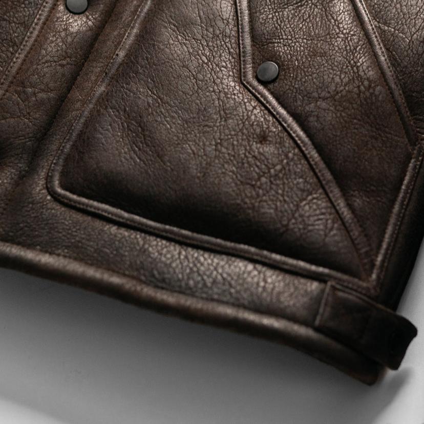 Jackson Leather Shearling Vest - Vox Leather