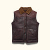 Jackson Leather Shearling Vest - Vox Leather