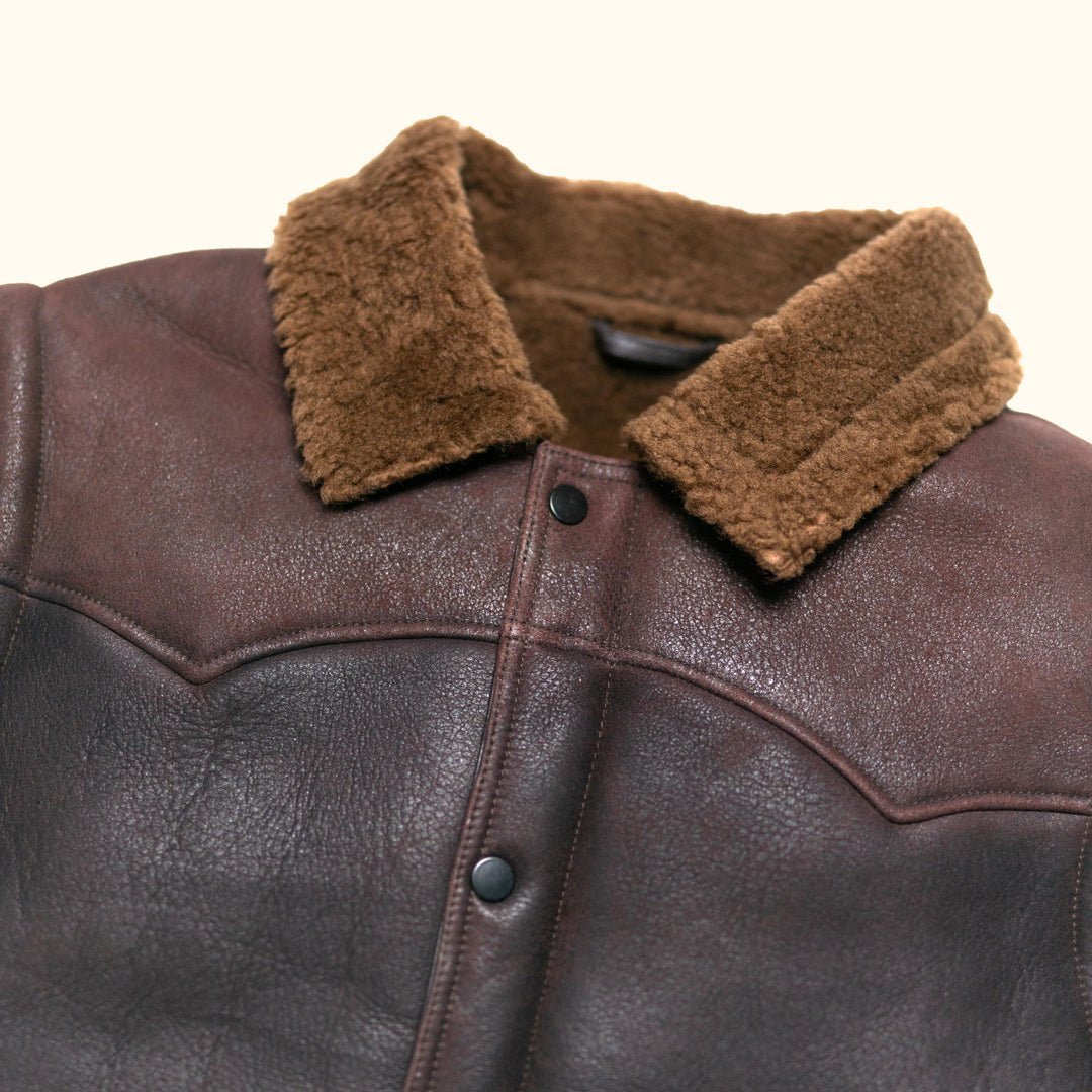 Jackson Leather Shearling Vest - Vox Leather