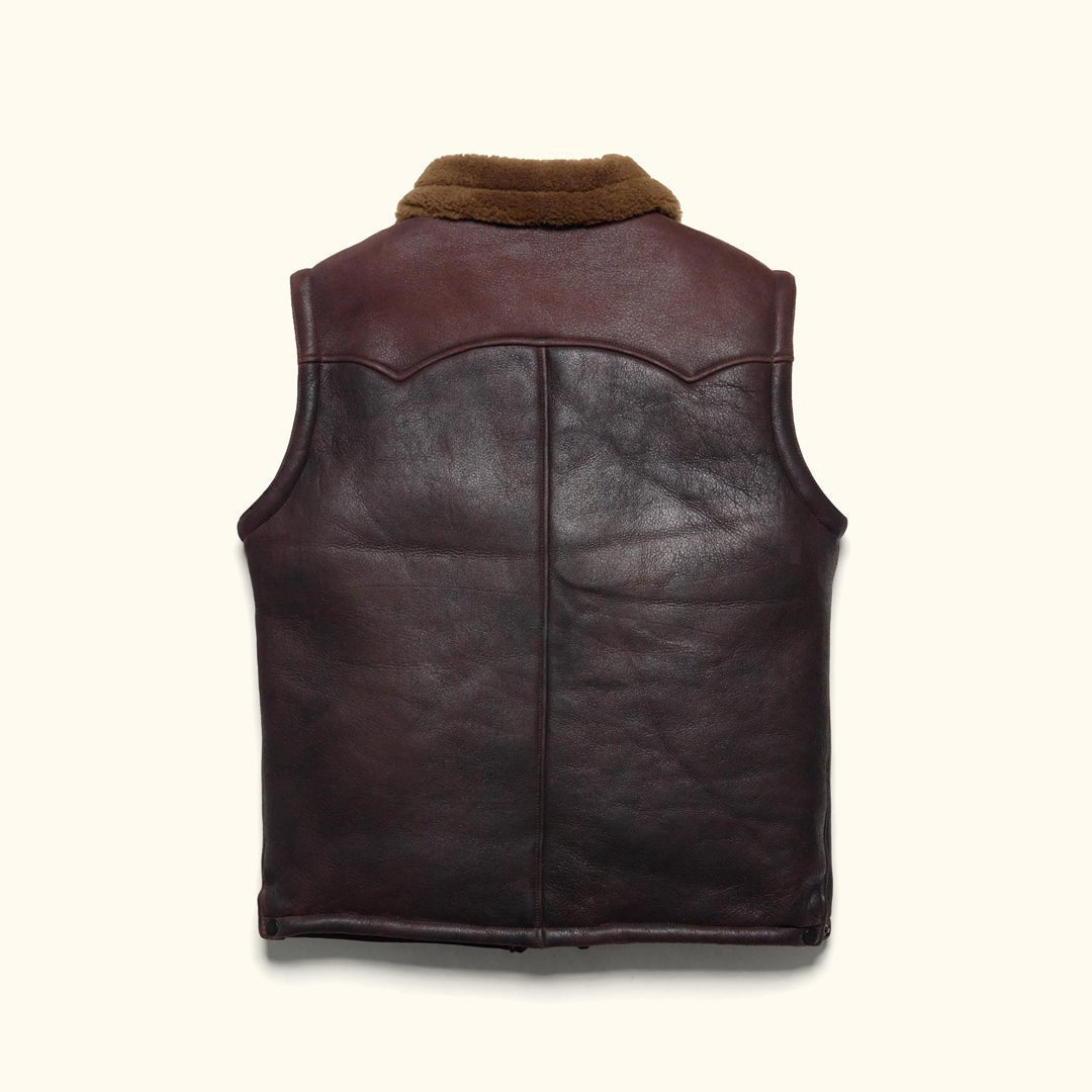 Jackson Leather Shearling Vest - Vox Leather