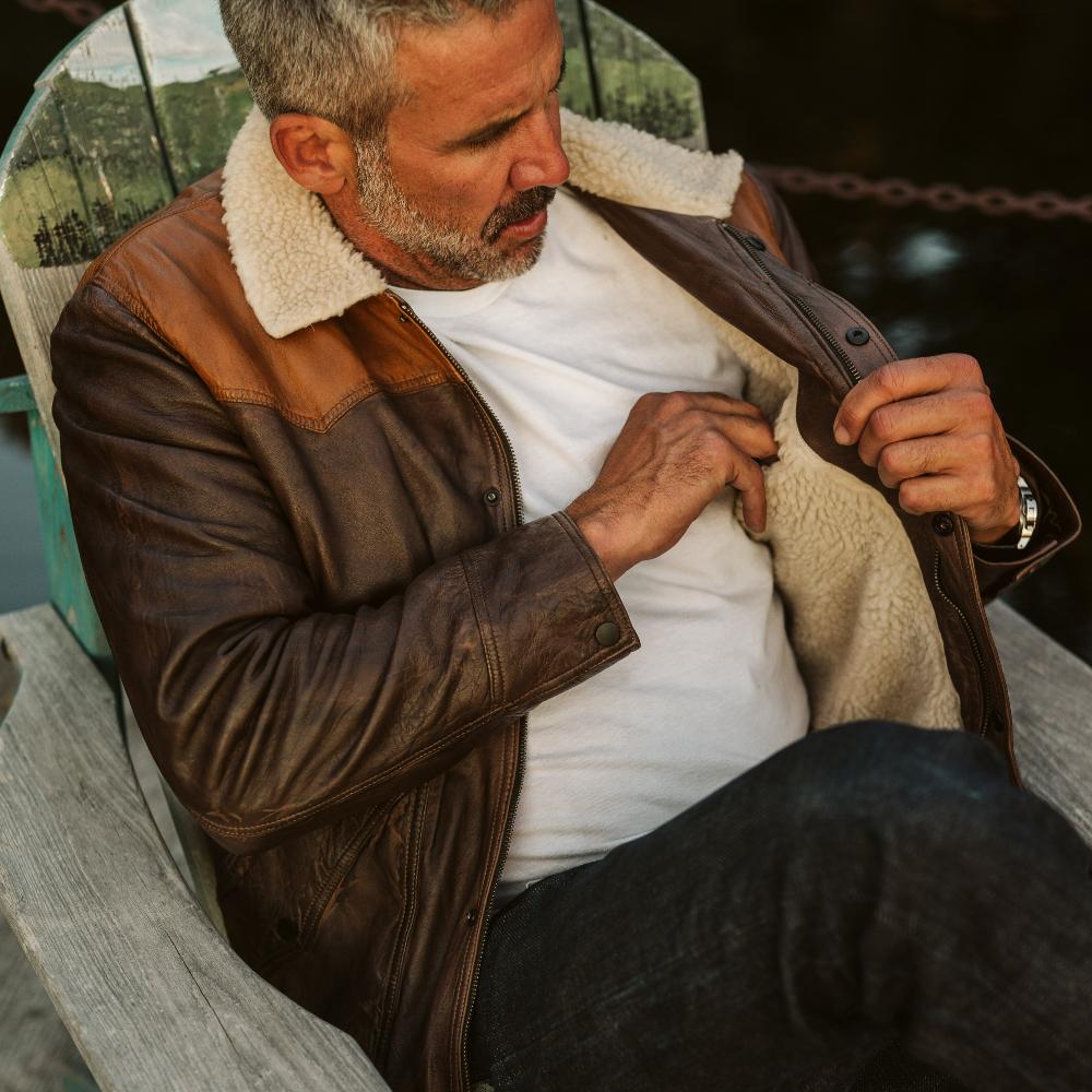 Jackson Leather Sherpa Jacket - Rare Leather