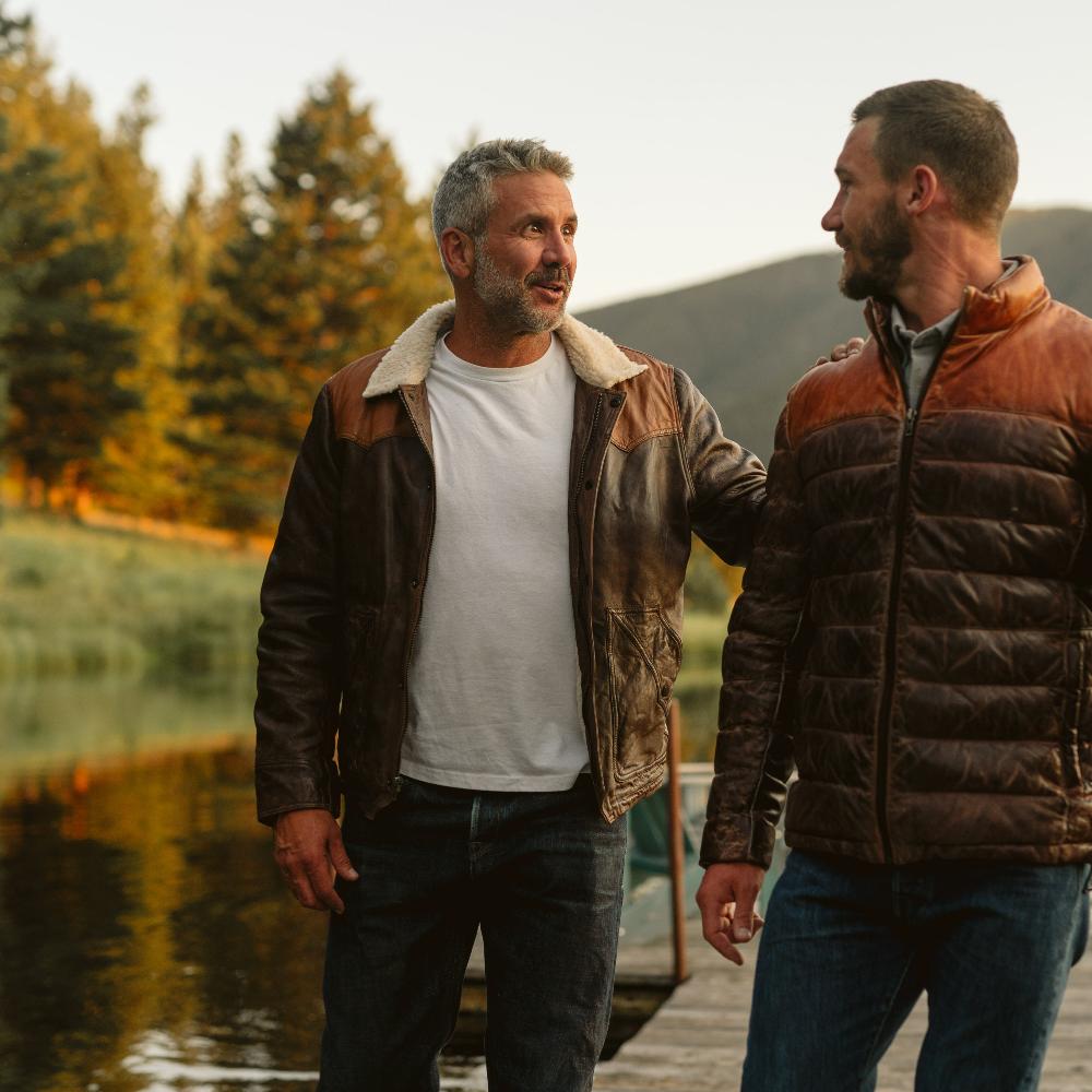 Jackson Leather Sherpa Jacket - Vox Leather