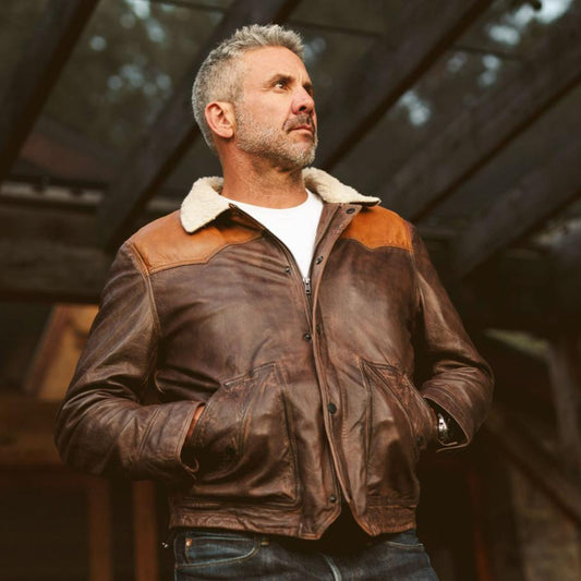 Jackson Leather Sherpa Jacket - Vox Leather