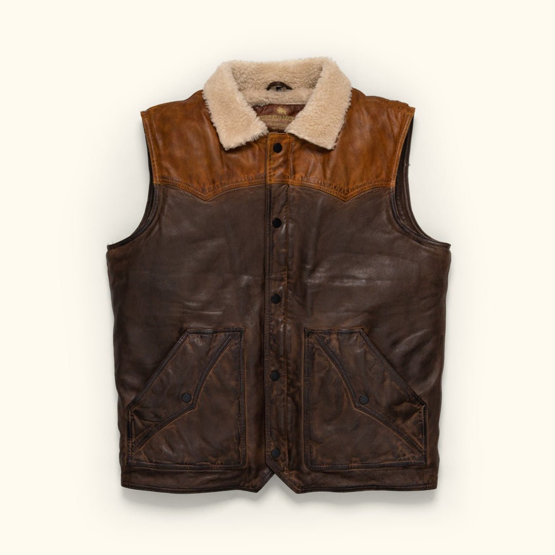 Jackson Leather Sherpa Vest - Rare Leather