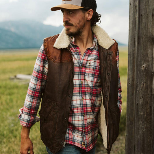 Jackson Leather Sherpa Vest - Vox Leather