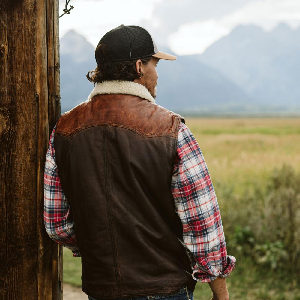 Jackson Leather Sherpa Vest - Vox Leather