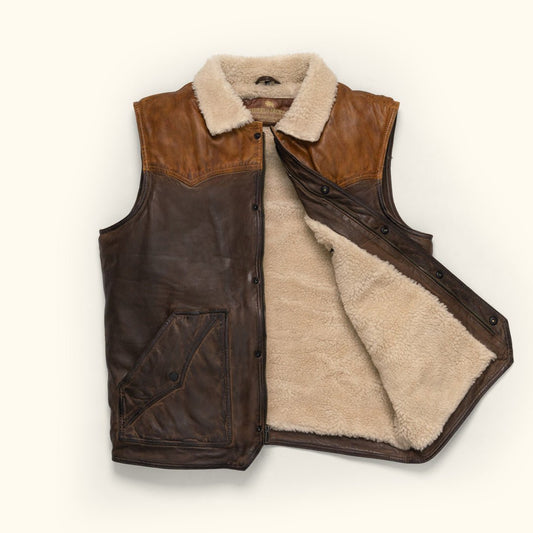 Jackson Leather Sherpa Vest - Vox Leather
