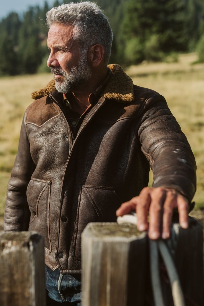 Jackson Shearling Leather Jacket - Vox Leather