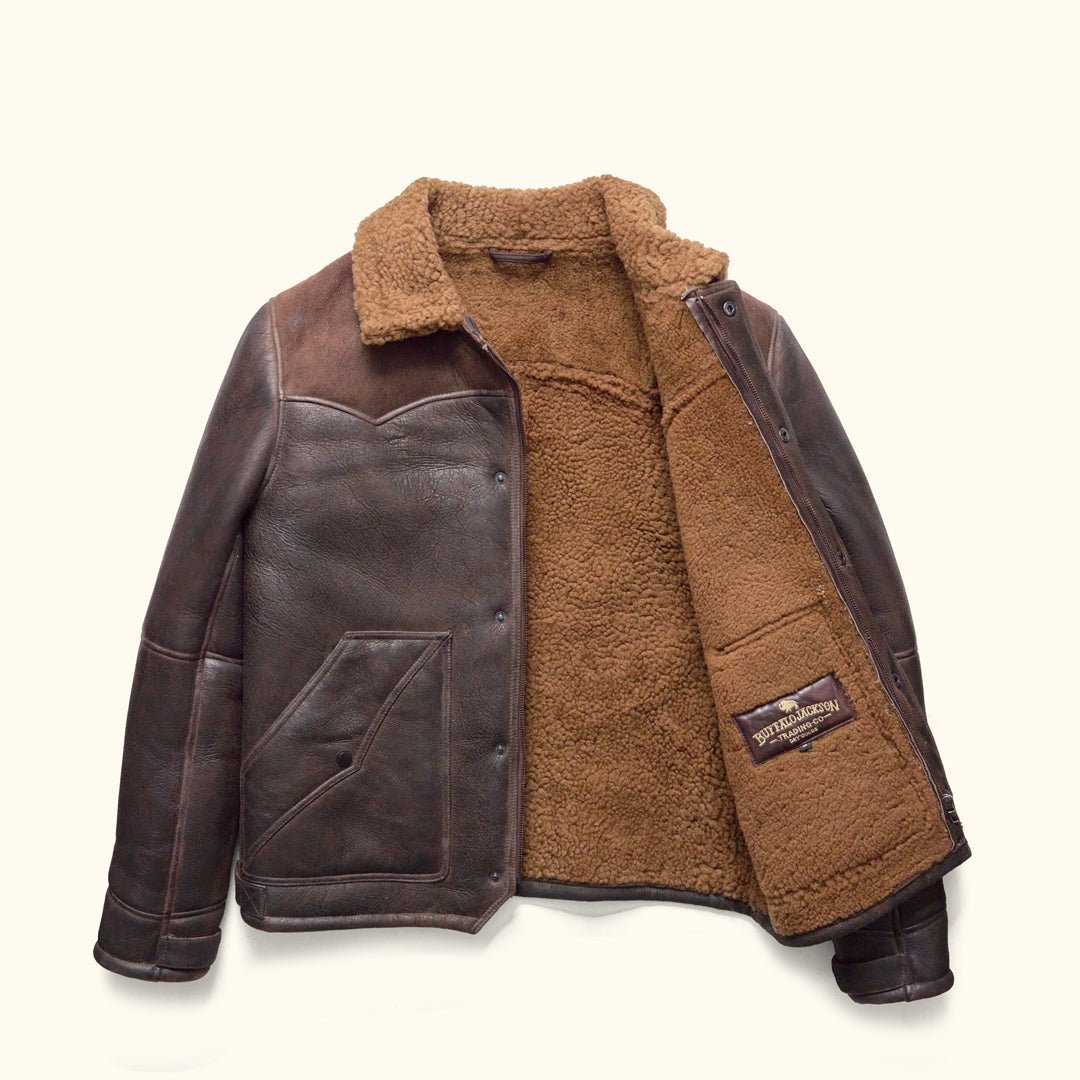 Jackson Shearling Leather Jacket - Vox Leather