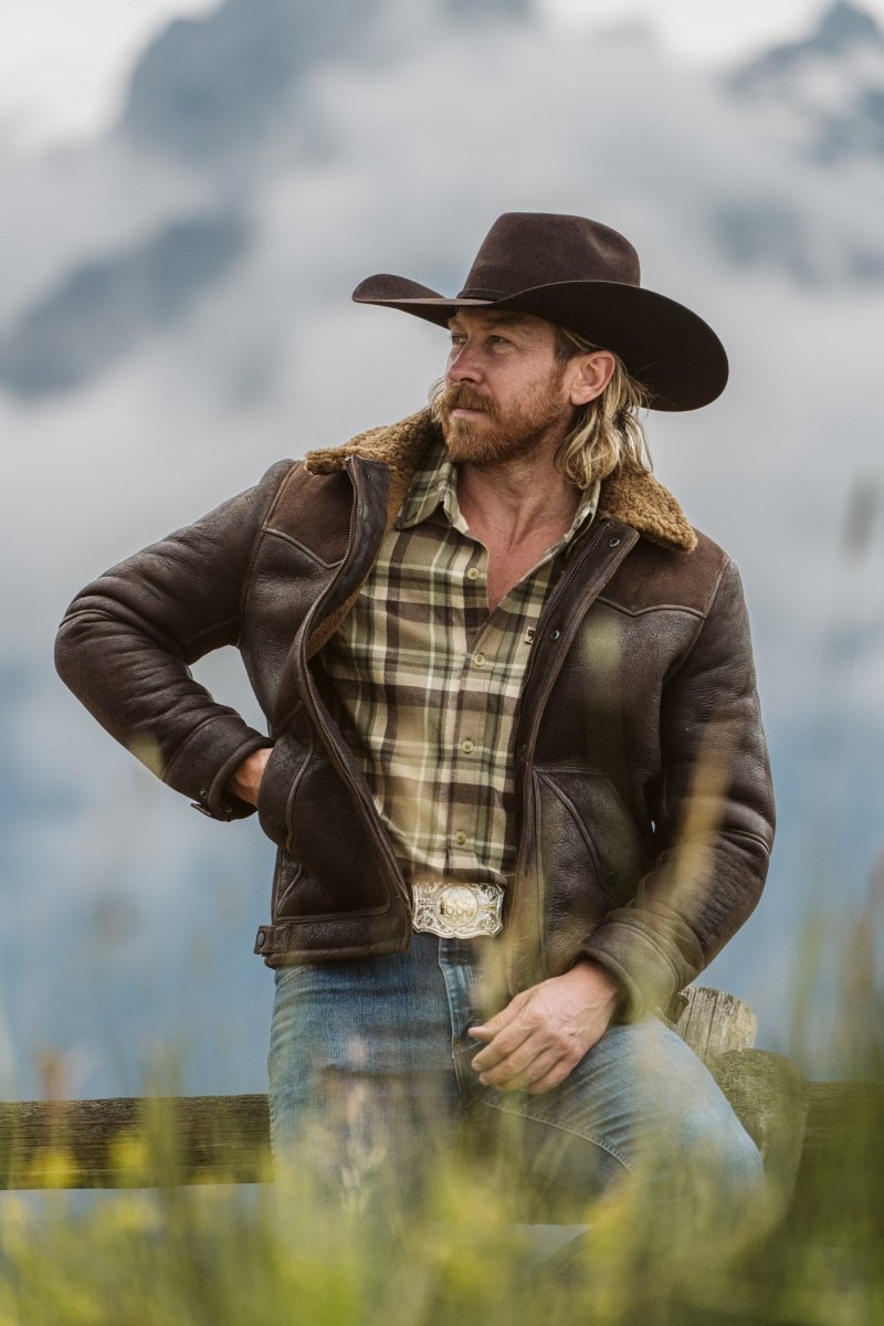 Jackson Shearling Leather Jacket - Vox Leather