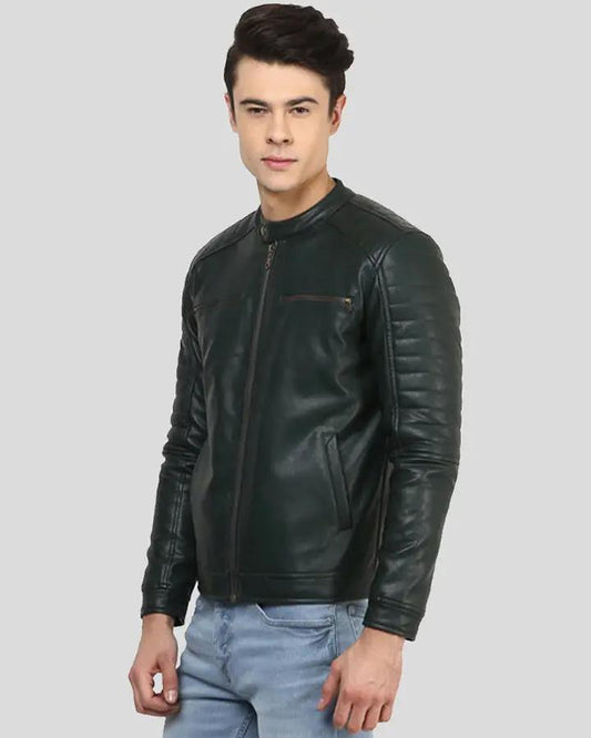 Jacob Black Biker Leather Jacket - Rare Leather