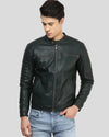 Jacob Black Biker Leather Jacket - Rare Leather