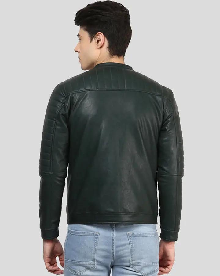 Jacob Black Biker Leather Jacket - Vox Leather