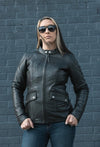 Jewel - Women's Motorcycle Leather Jacket - Rare Leather