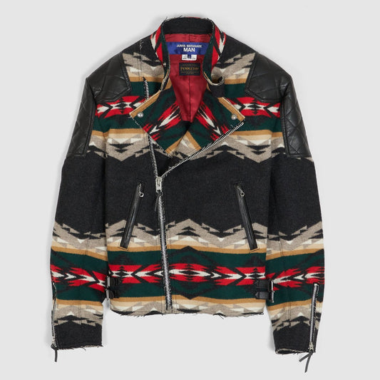 Junya Watanabe Man x Pendleton Blanket Quilted Perfecto Jacket - Vox Leather