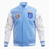 Kansas City Royals MLB Rib Wool Varsity Jacket - Rare Leather