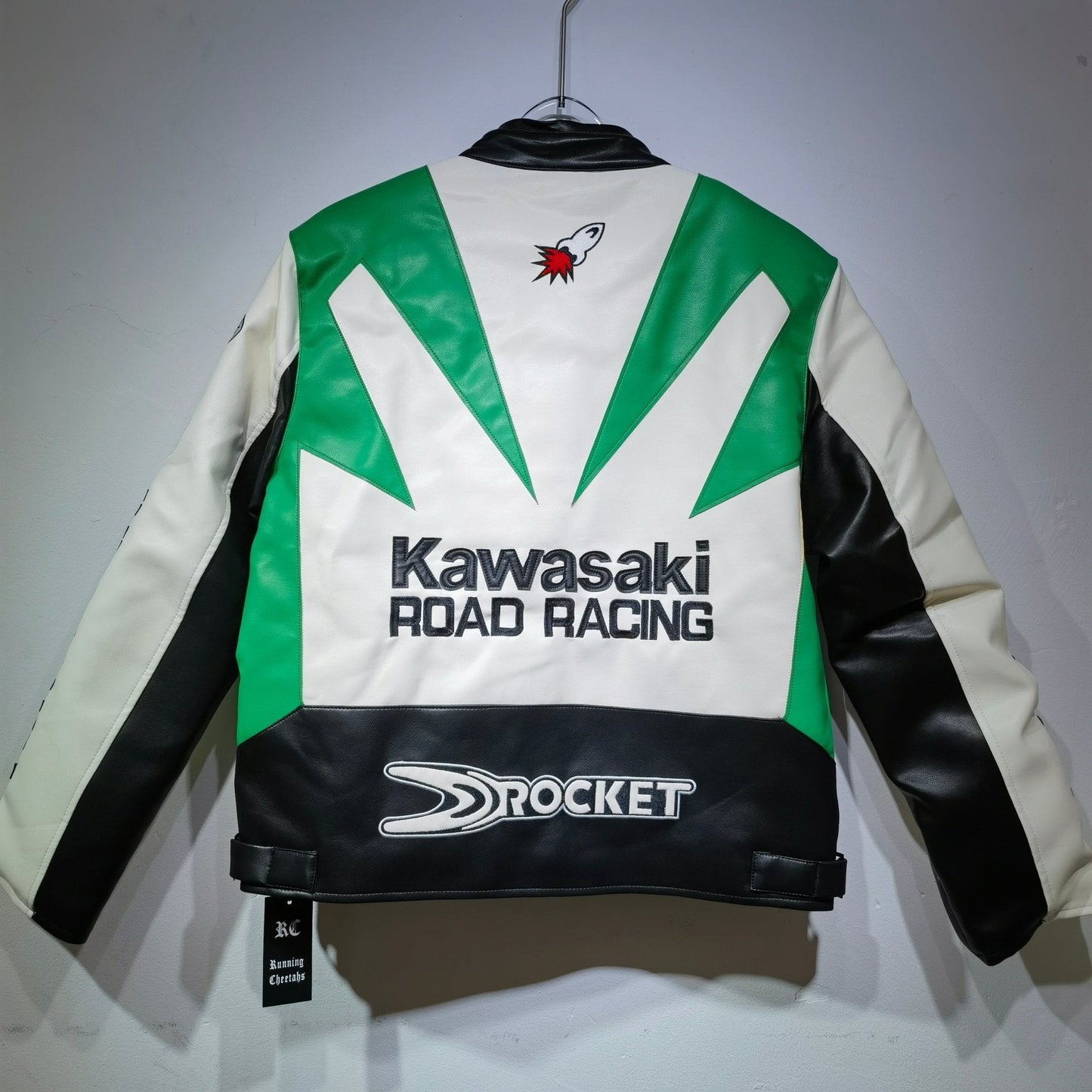 Kawasaki Leather Vintage Racing Jacket - Rare Leather Order Now !!