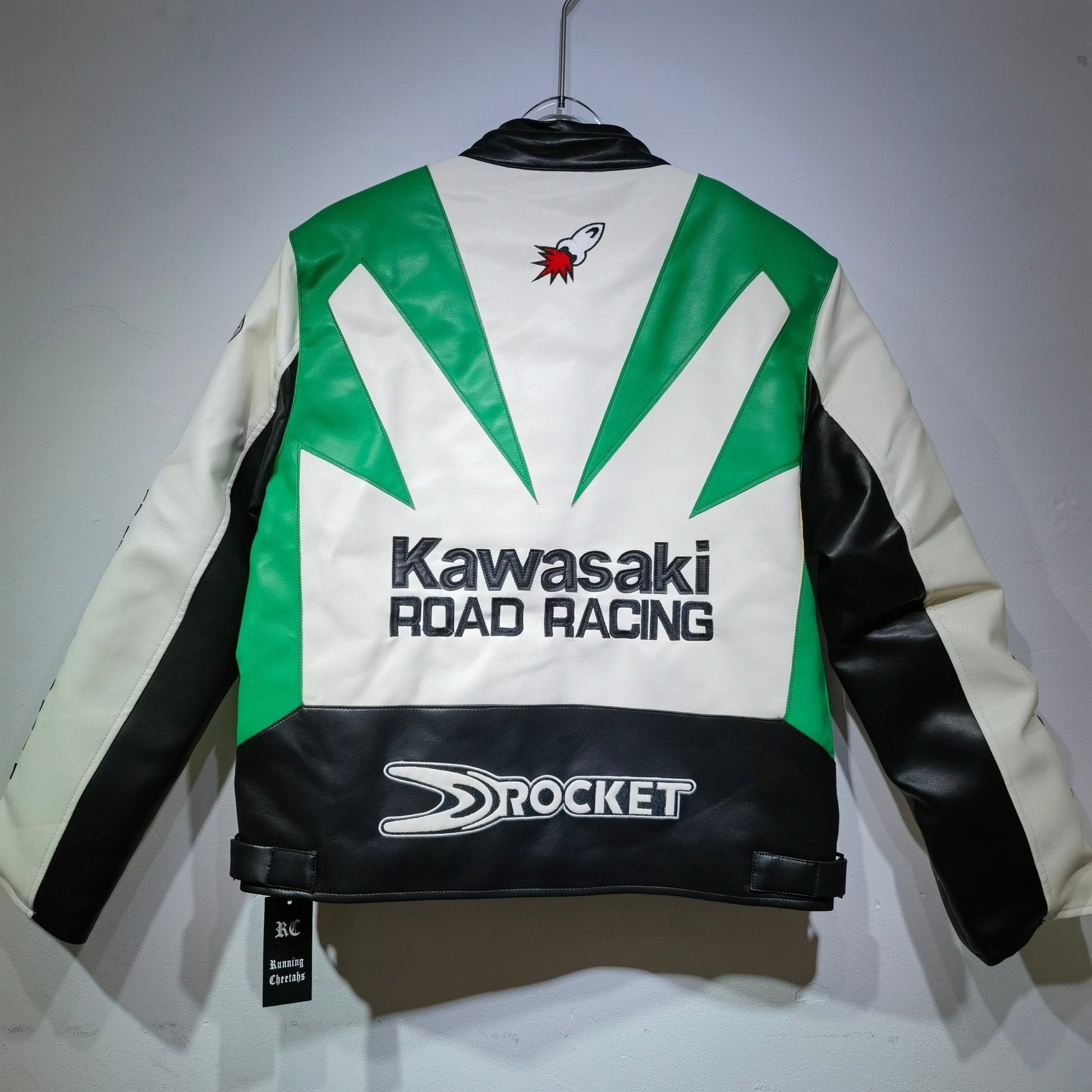 Kawasaki Leather Vintage Racing Jacket - Rare Leather Order Now !!