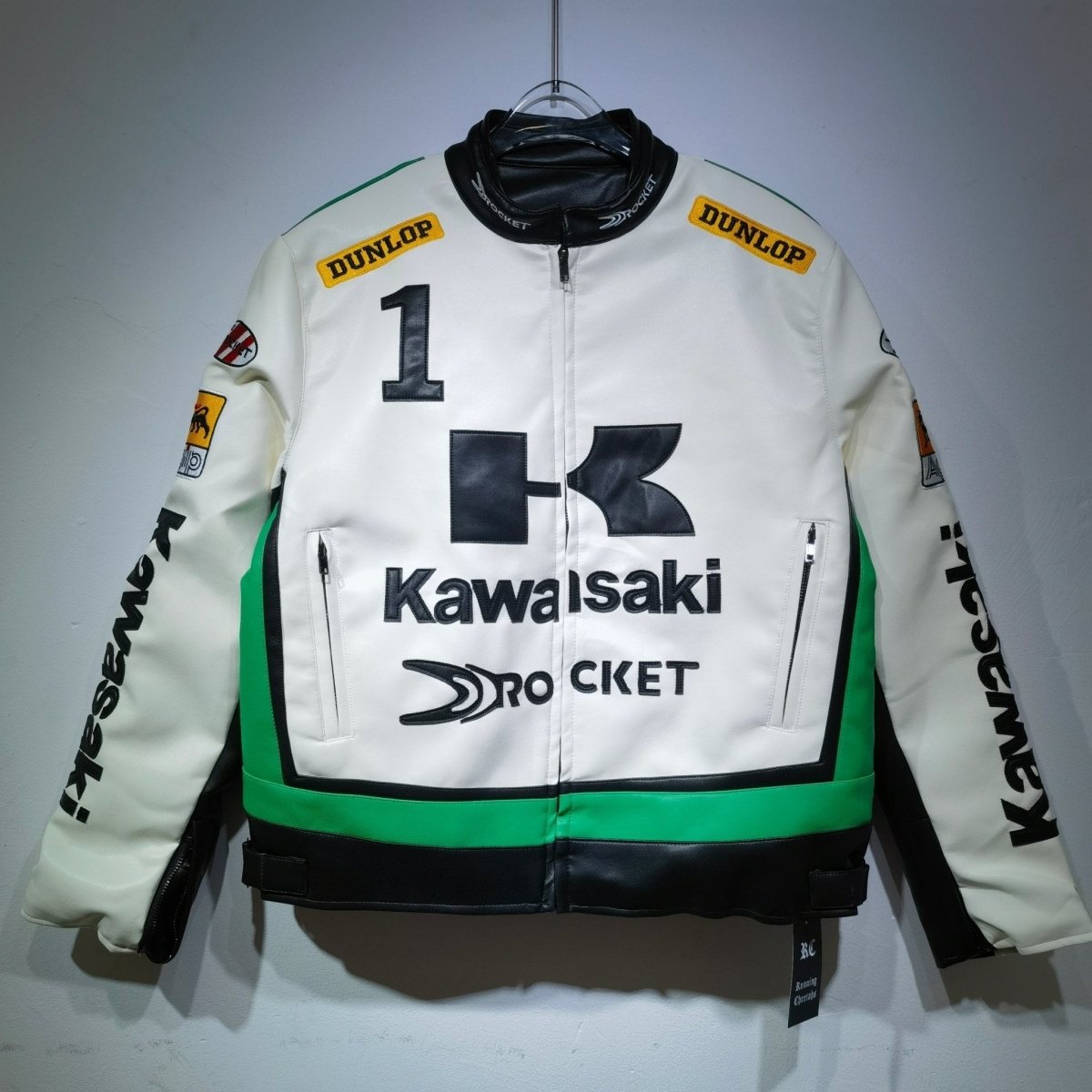 Kawasaki Leather Vintage Racing Jacket - Vox Leather