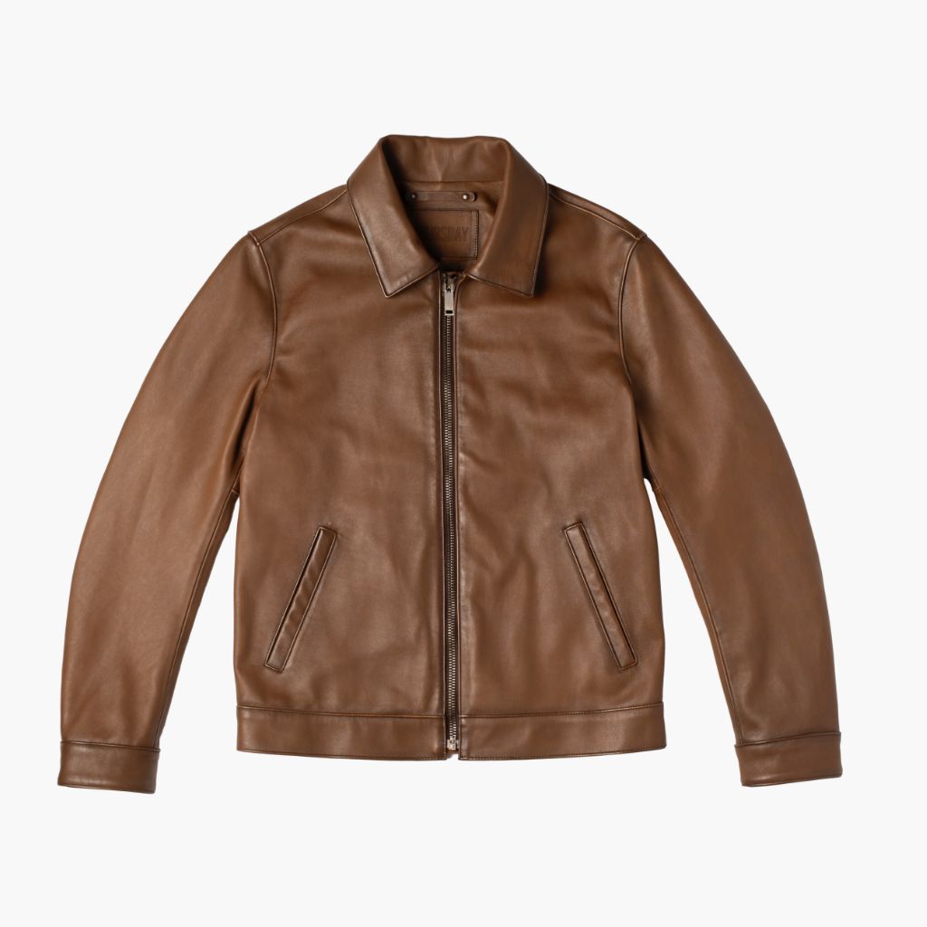 Keanu Jacket | Walnut - Rare Leather