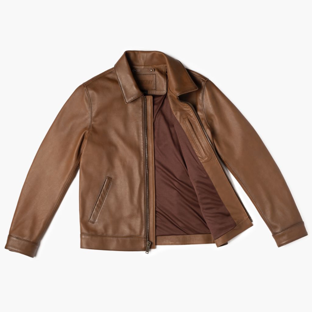 Keanu Jacket | Walnut - Rare Leather