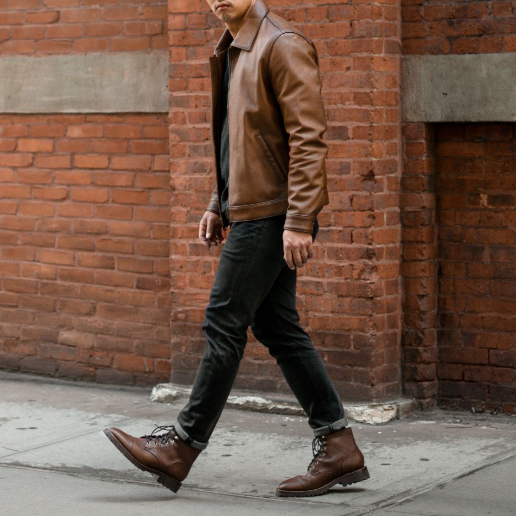 Keanu Jacket | Walnut - Rare Leather