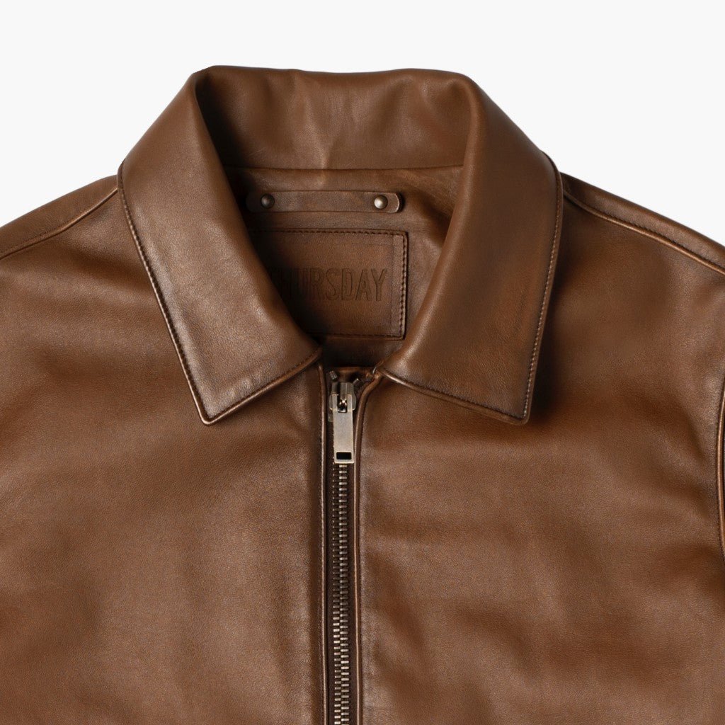 Keanu Jacket | Walnut - Rare Leather