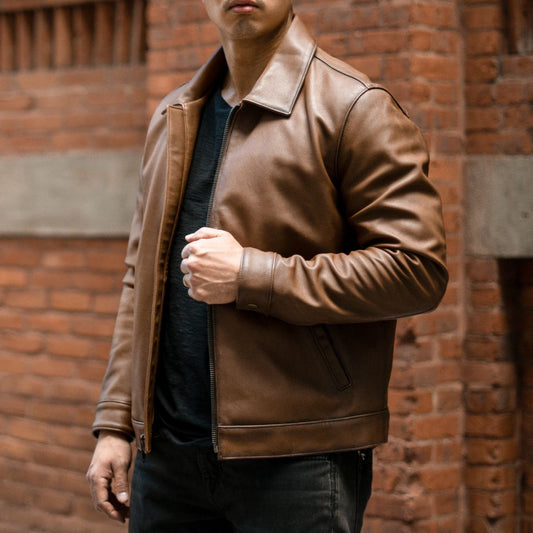 Keanu Jacket | Walnut - Vox Leather