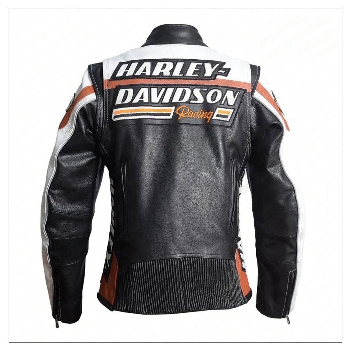 Ladies Harley Davidson Raceway Screamin Eagle Leather Jacket - Vox Leather