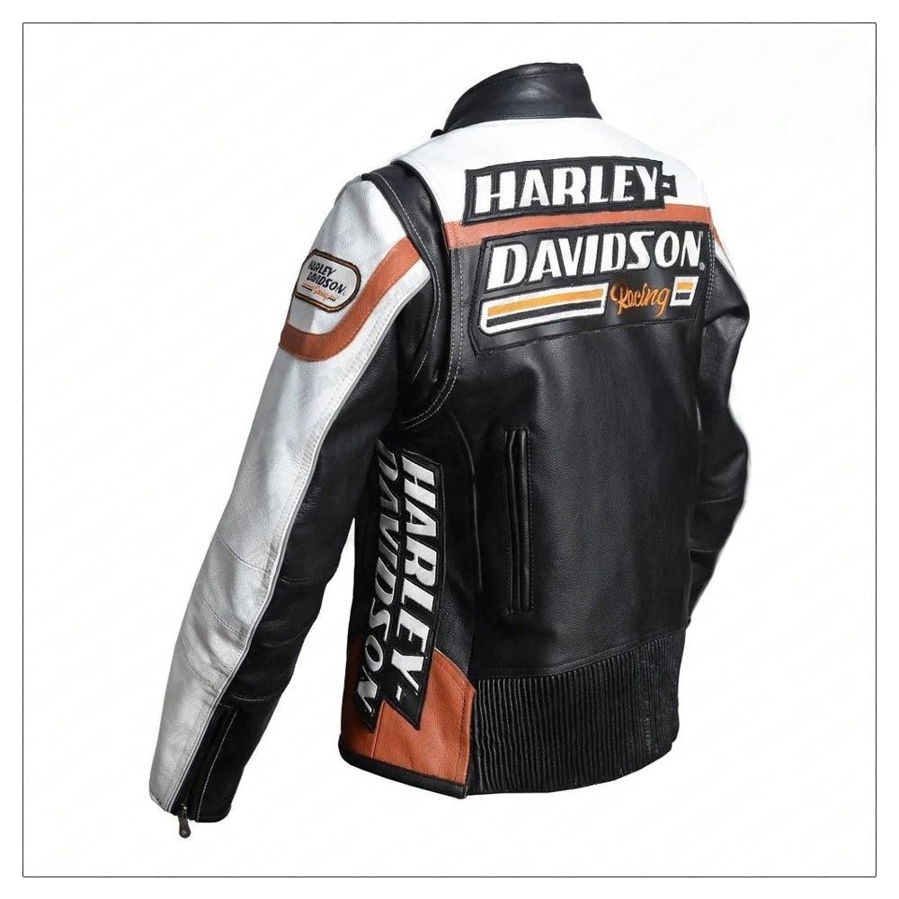 Ladies Harley Davidson Raceway Screamin Eagle Leather Jacket - Vox Leather
