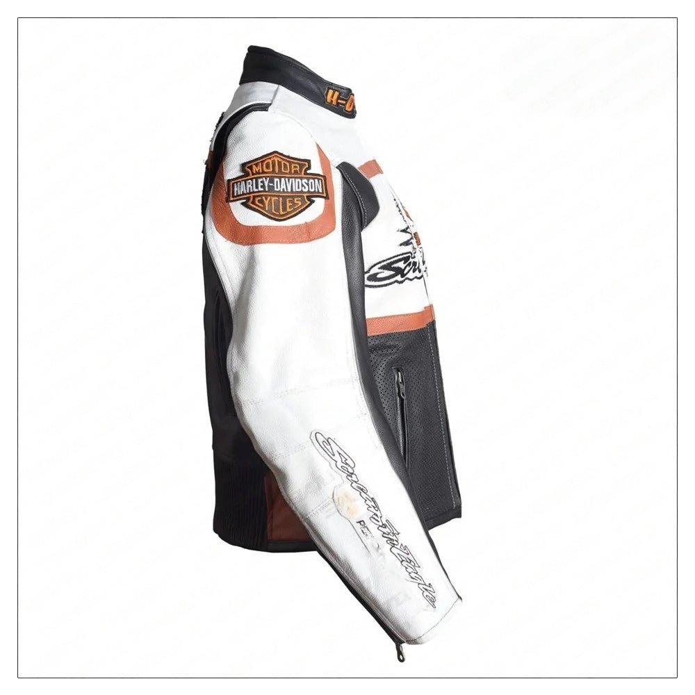 Ladies Harley Davidson Raceway Screamin Eagle Leather Jacket - Vox Leather