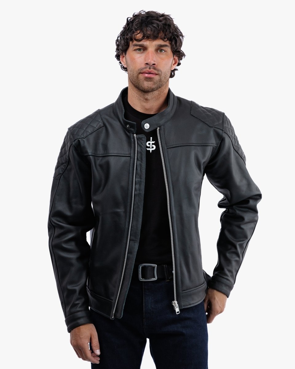 Lambert Rev.2 Leather Motorcycle Jacket - Vox Leather