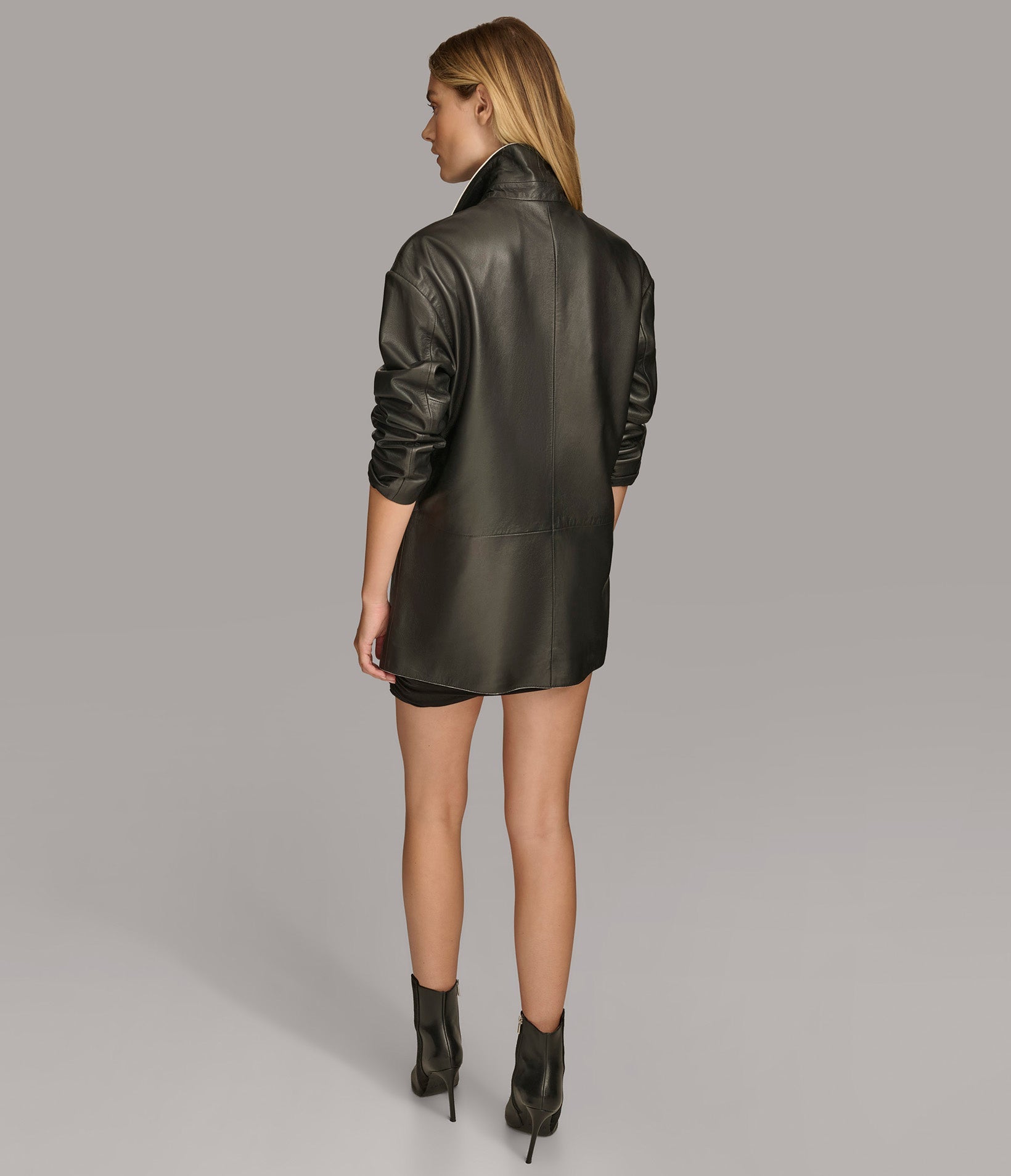 Lana Painted Edge Blazer - Rare Leather