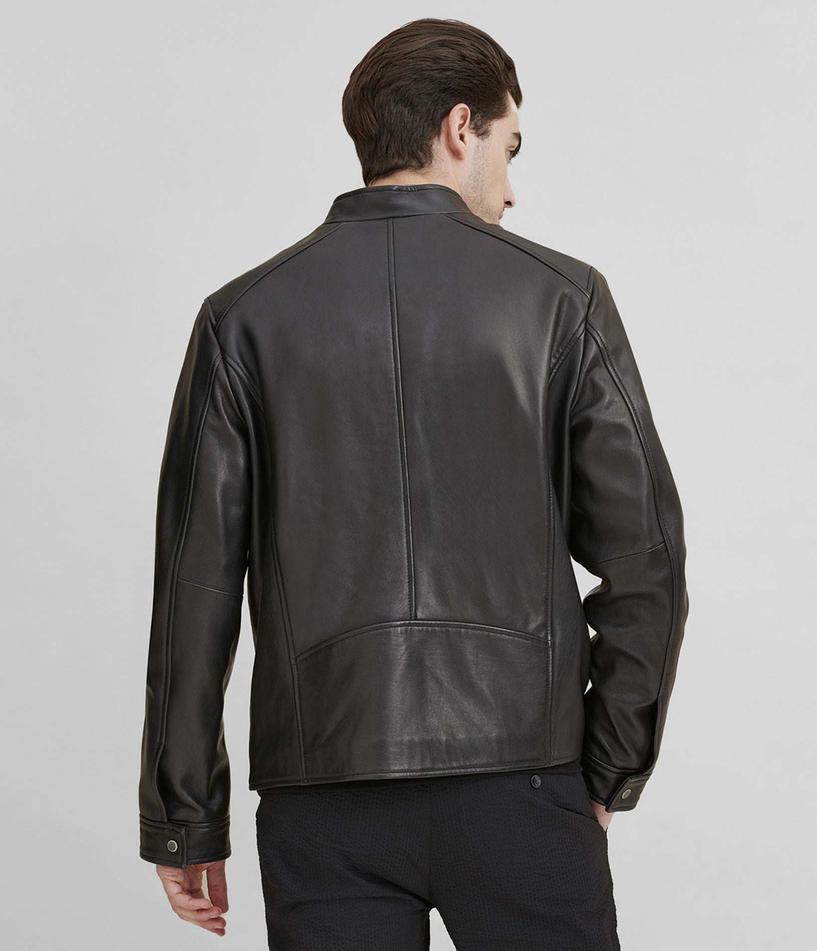 Leather Jacket With Zipper Pockets - Rare Leather
