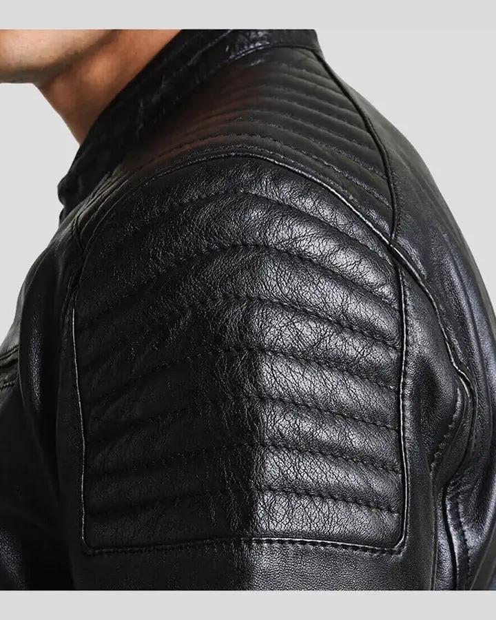 Lester Black Racer Leather Jacket - Vox Leather