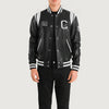 Liberte California Black Leather Varsity Jacket - Rare Leather