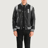 Liberte Illinois Black Leather Varsity Jacket - Rare Leather