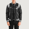 Liberte New Jersey Black Leather Varsity Jacket - Rare Leather