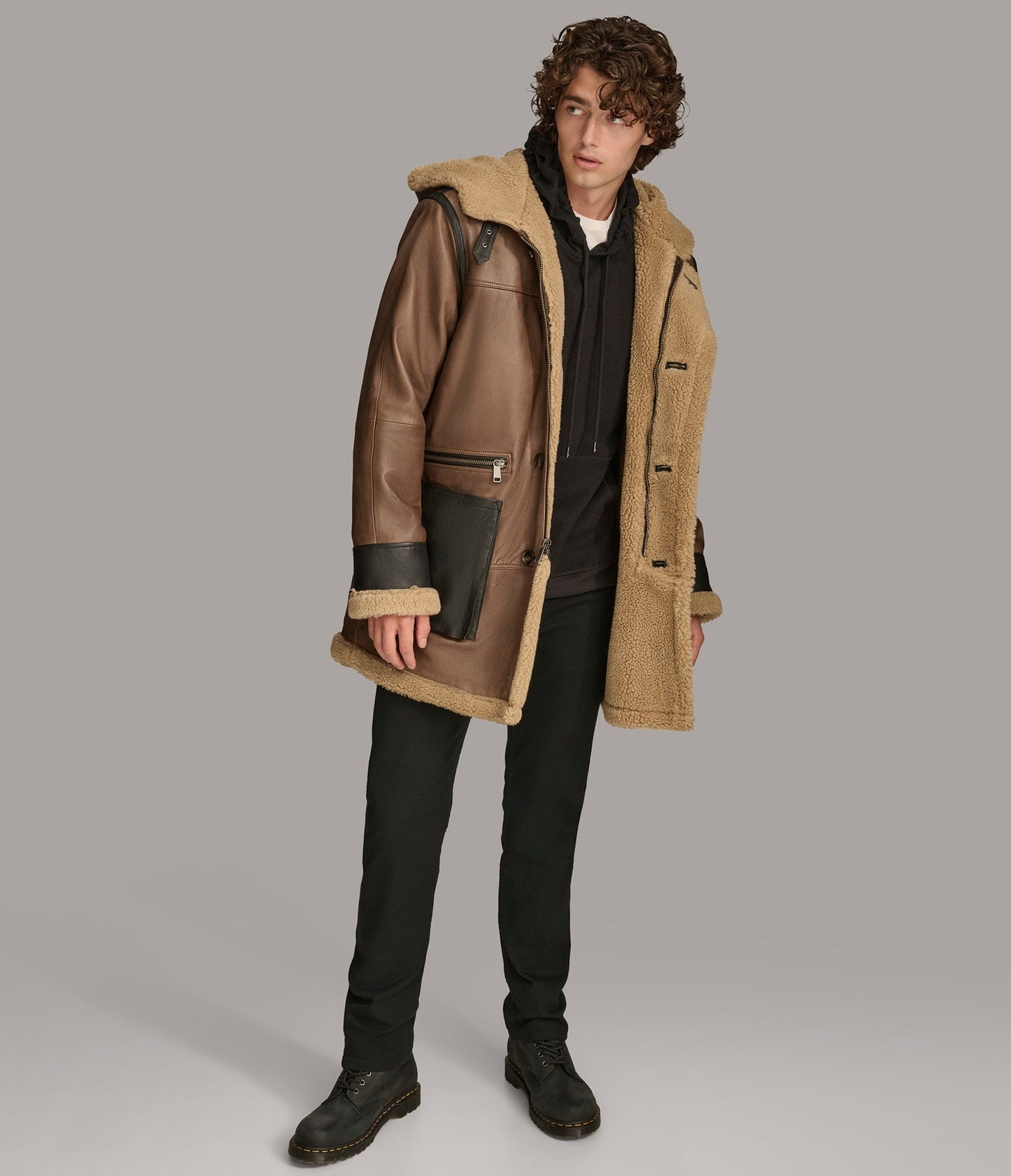 Logan Faux Shearling Coat - Rare Leather