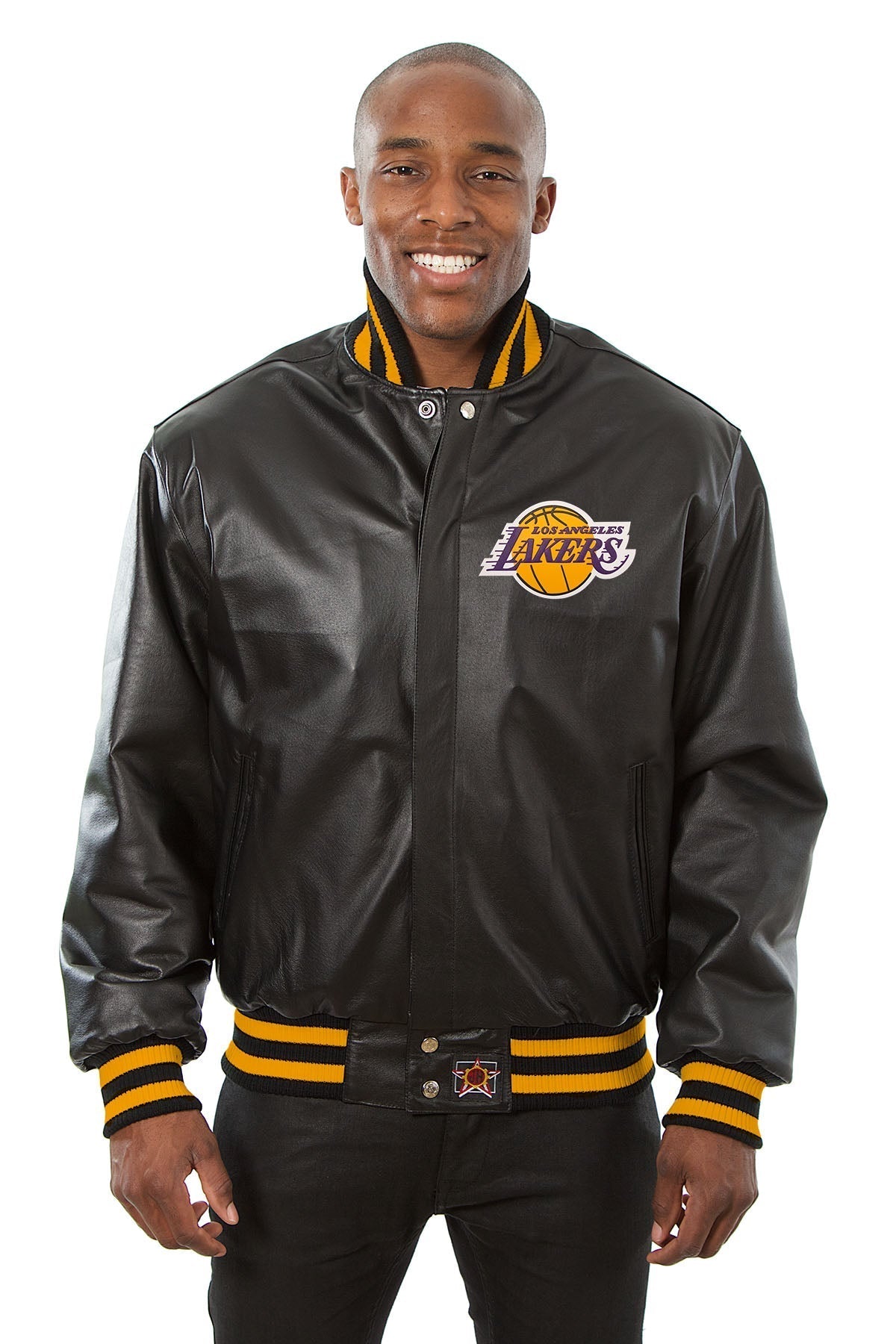 Los Angeles Lakers All Leather Jacket - Rare Leather