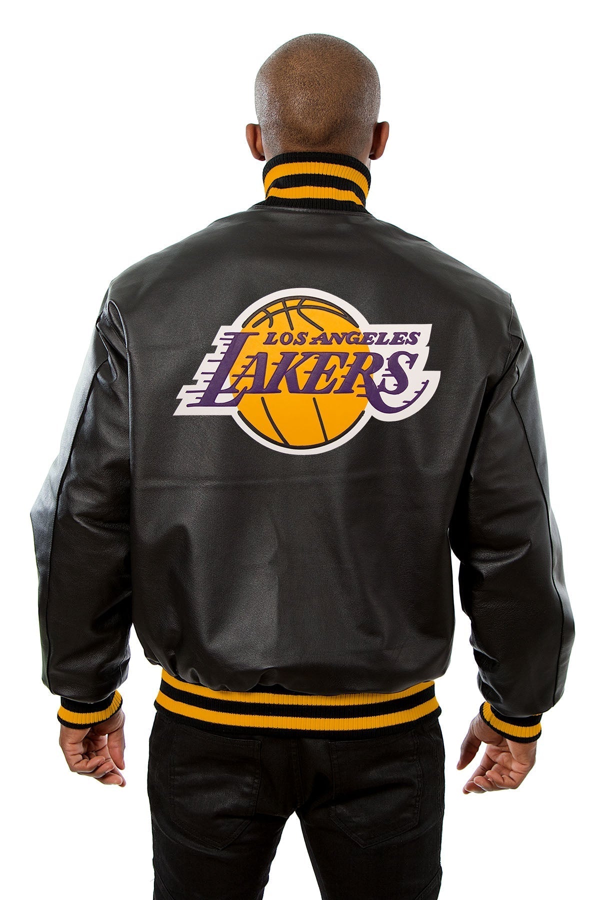 Los Angeles Lakers All Leather Jacket - Rare Leather