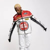 Lucky Strike Red & White Leather Jacket - Rare Leather