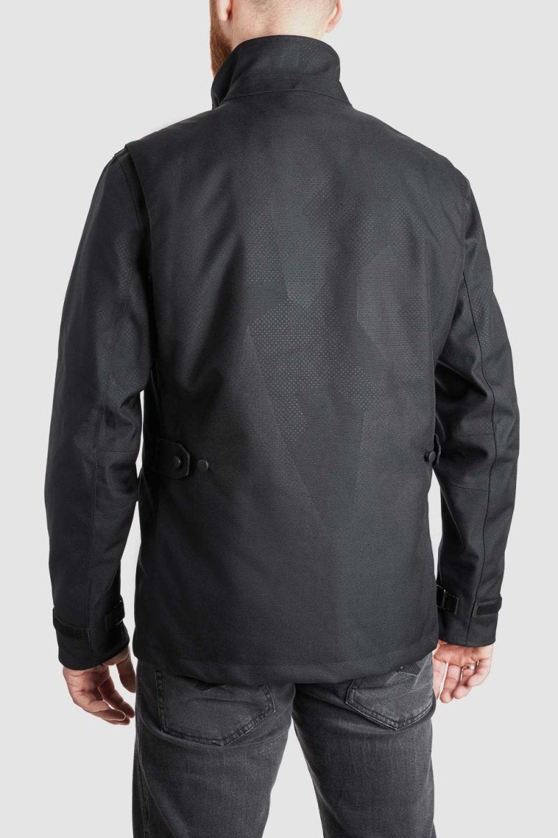 M65 WP JACKET BLACK - Slim-Fit Waterproof Motorcycle Jacket - Vox Leather