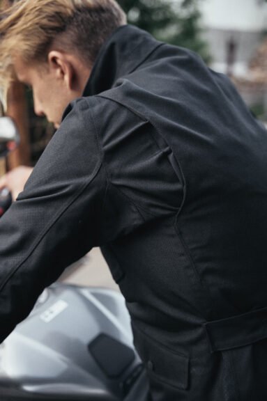 M65 WP JACKET BLACK - Slim-Fit Waterproof Motorcycle Jacket - Vox Leather