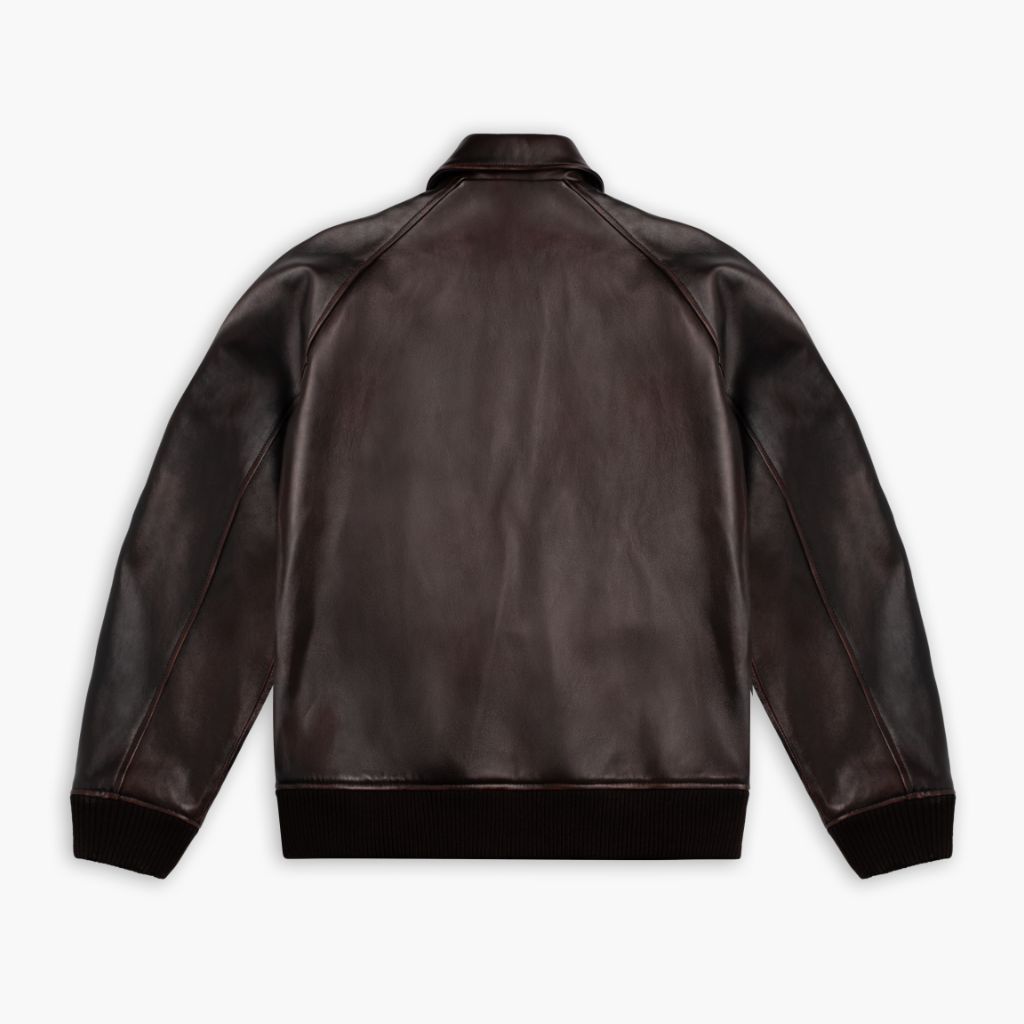 Major League Jacket | Black Coffee - Rare Leather