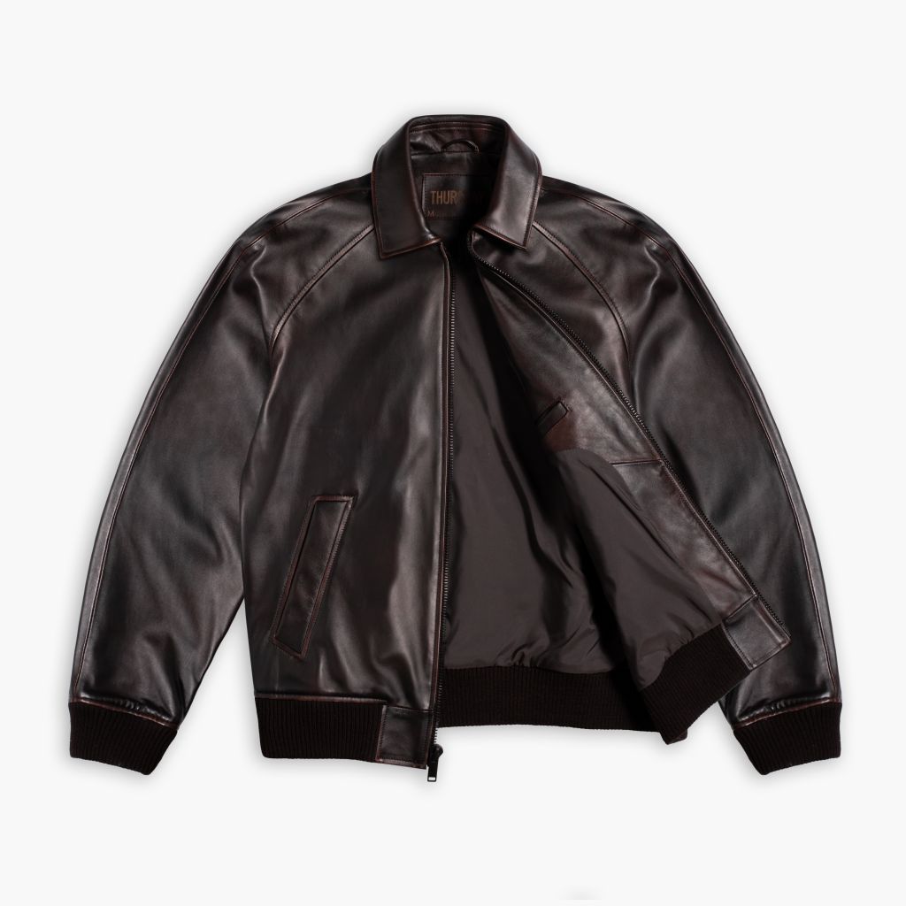 Major League Jacket | Black Coffee - Rare Leather