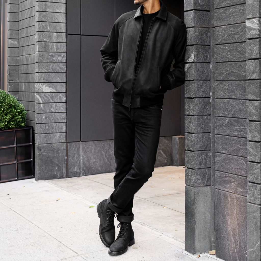 Major League Jacket | Black Matte - Rare Leather