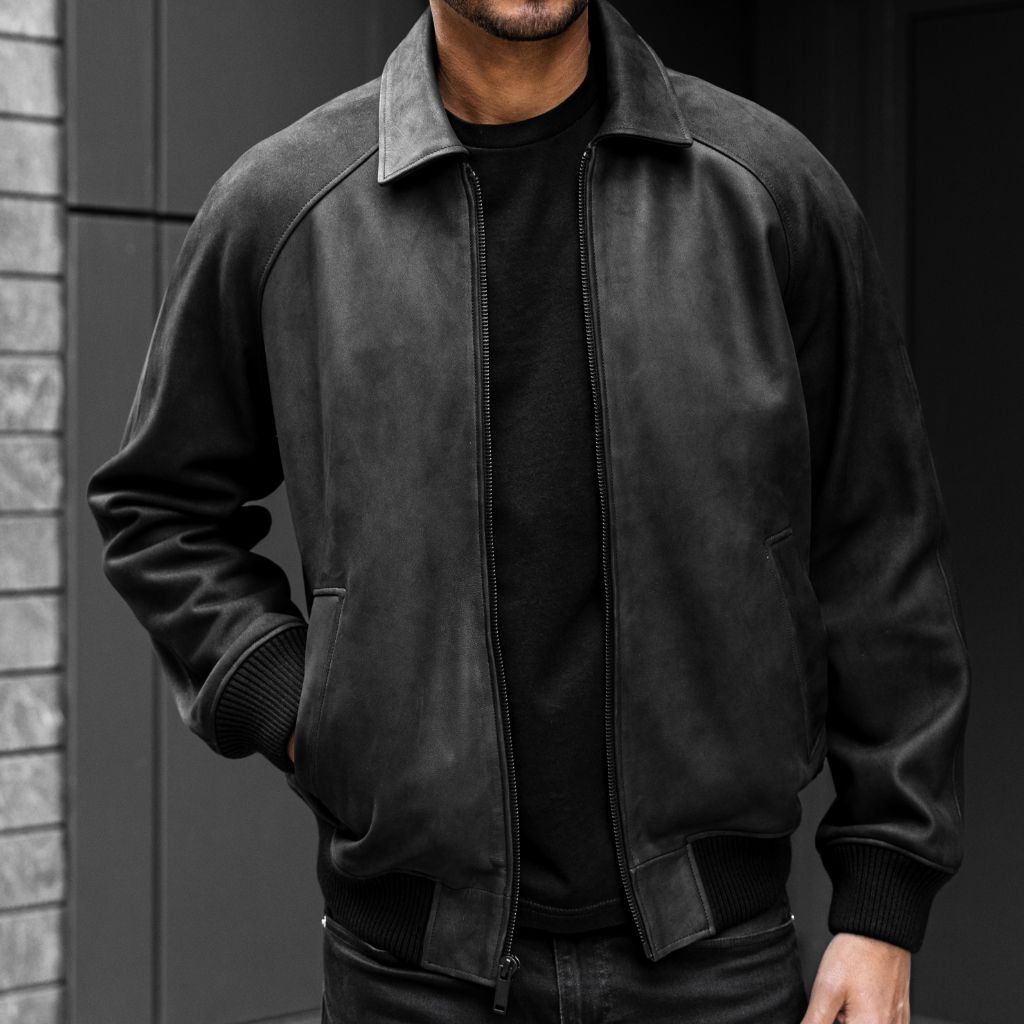 Major League Jacket | Black Matte - Rare Leather